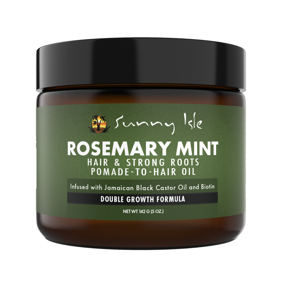 Sunny Isle Rosemary Mint Hair & Strong Roots Pomade-To-Hair Oil 5oz