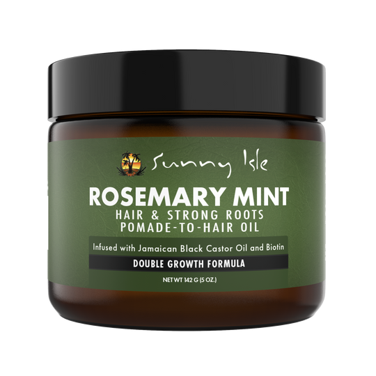 Sunny Isle Rosemary Mint Hair & Strong Roots Pomade-To-Hair Oil 5oz